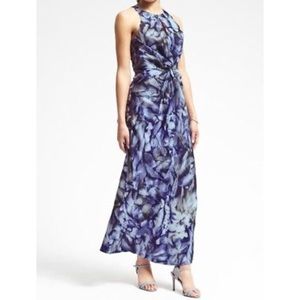 Banana Republic Piece x Co Silk print maxi dress